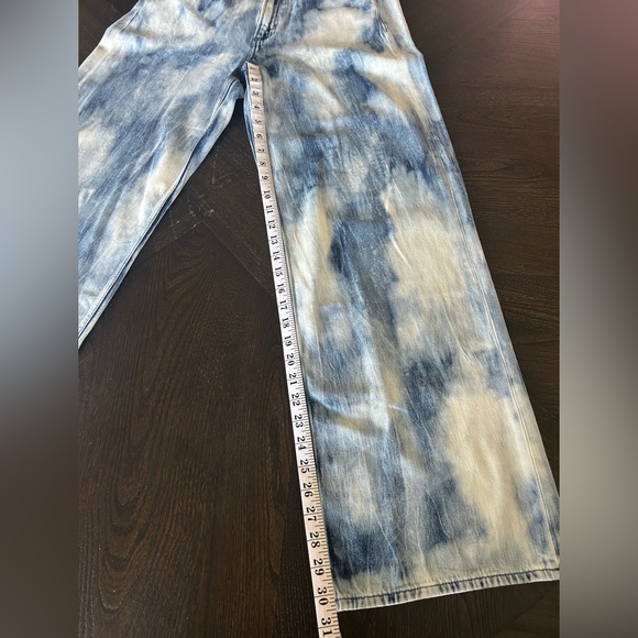 NWT RAG & BONE THE LOGAN Jeans Mid Rise Wide Leg Rigid Indigo Water Color 28 - Picture 8 of 9